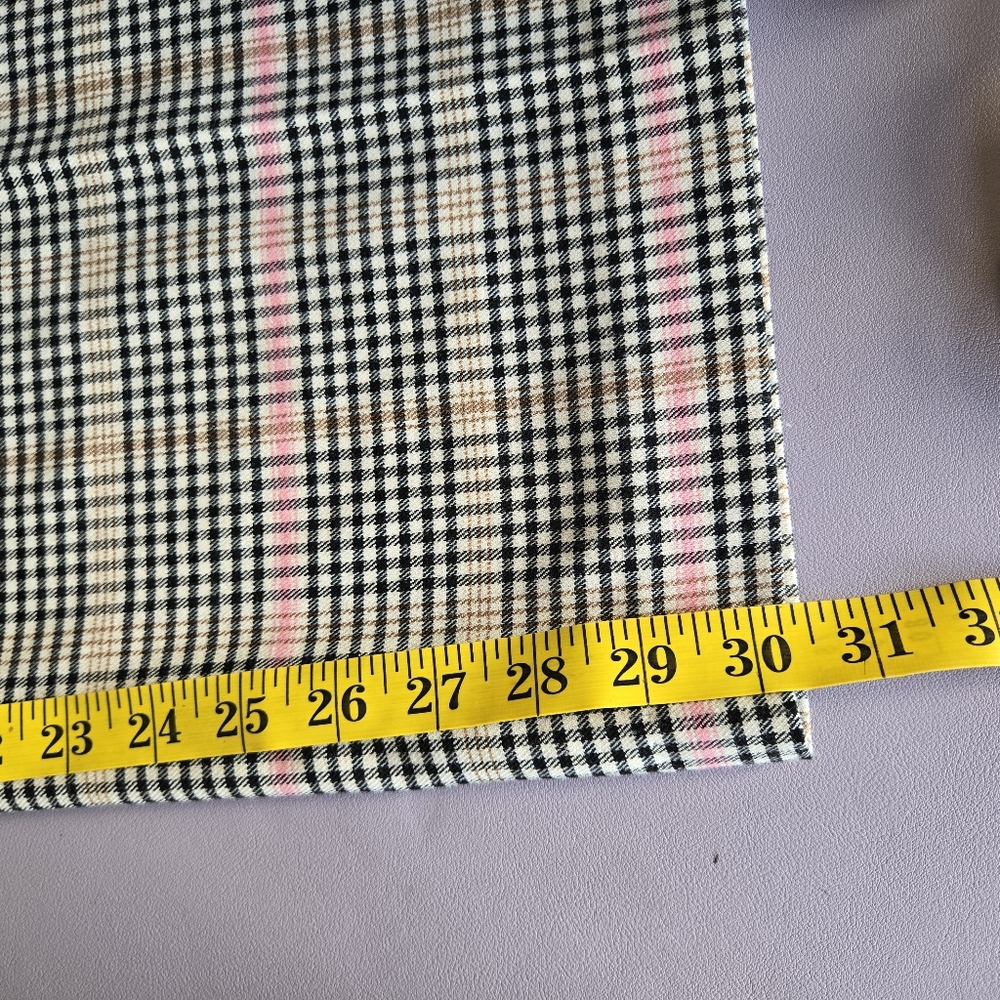 LOFT Plaid Wide-Leg Trousers with Pink Accent - Picture 16 of 16